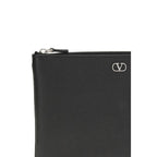 Valentino Garavani Black Calf Leather Bos Taurus Wallet Valentino Garavani