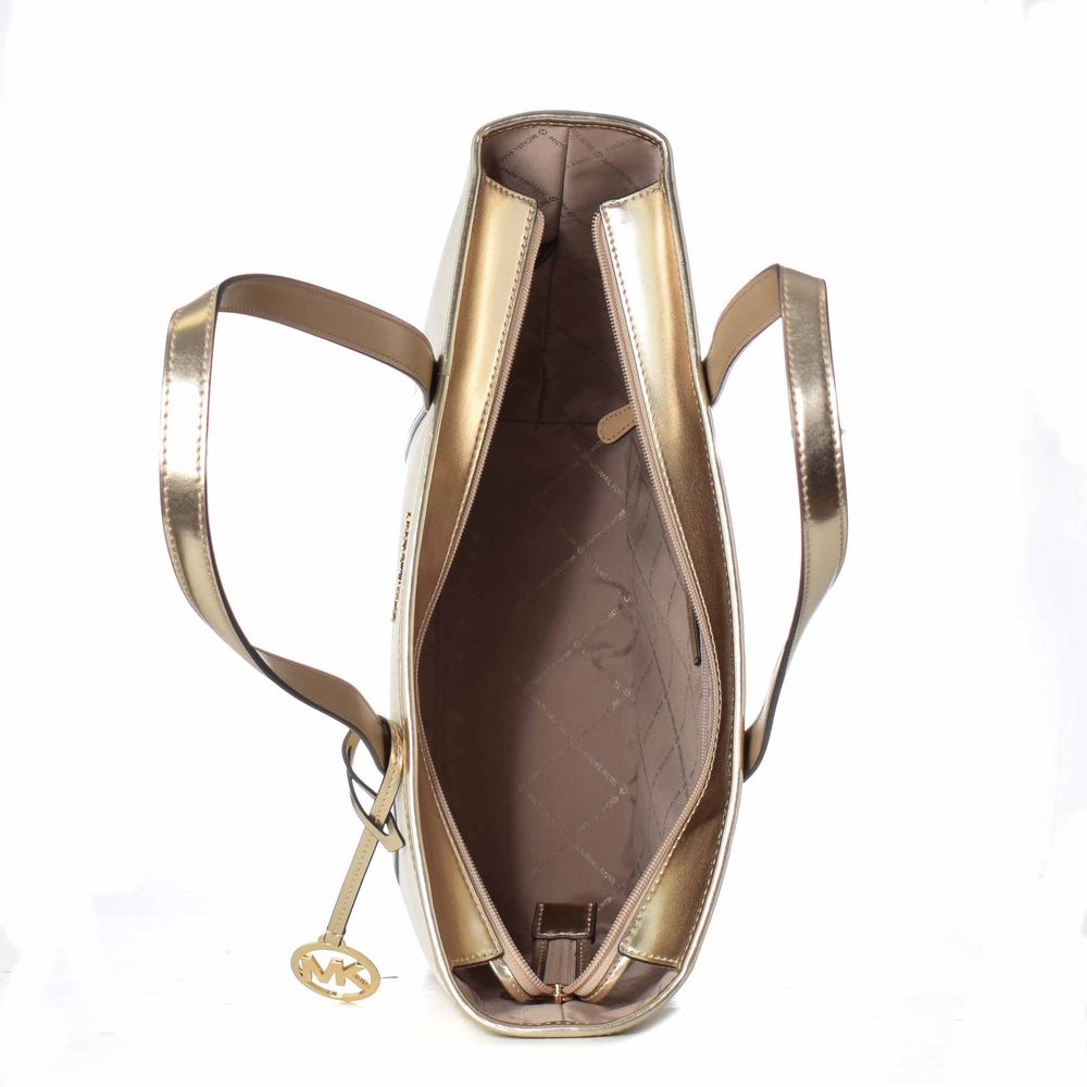 Michael Kors Gold Canvas Tote Bag Michael Kors