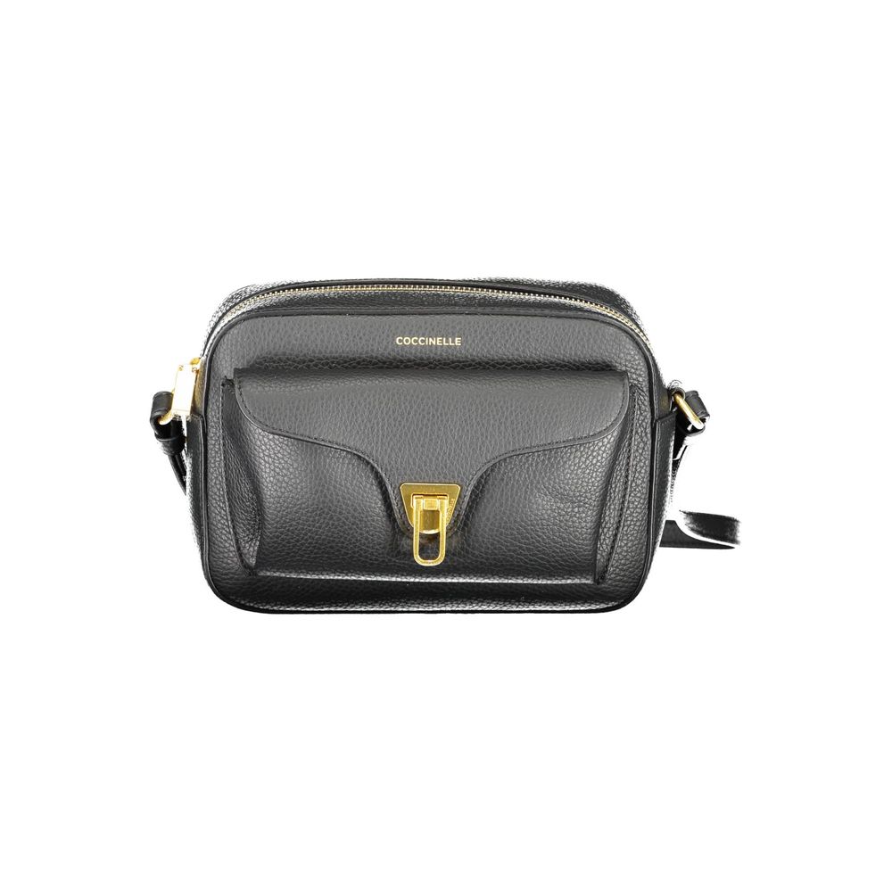 Coccinelle Black Leather Women Shoulder Bag Coccinelle