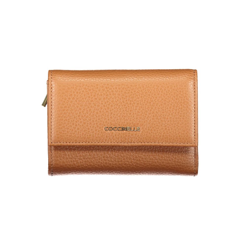 Coccinelle Marrone Leather Women Wallet Coccinelle