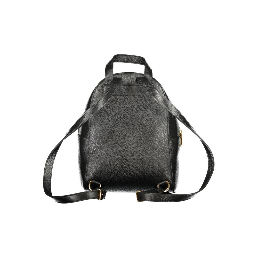 Coccinelle Black Leather Women Backpack Coccinelle