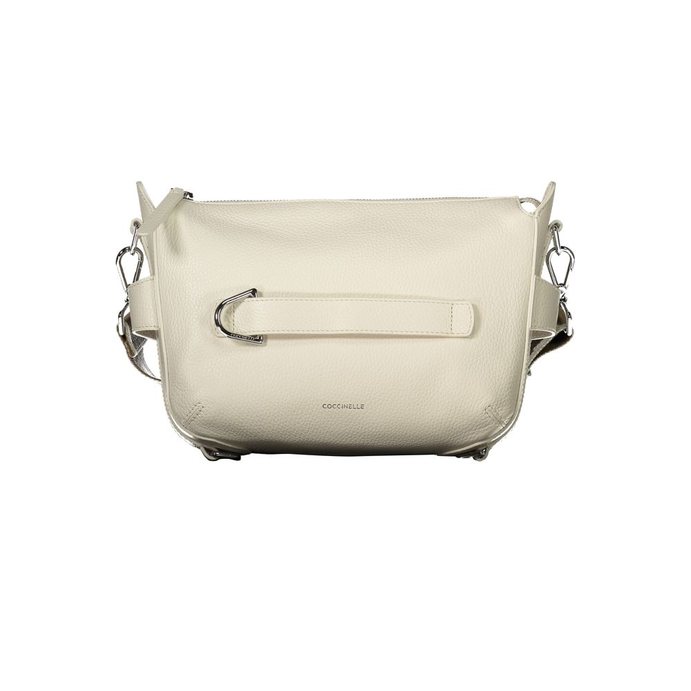 Coccinelle Bianco Leather Women Handbag Coccinelle