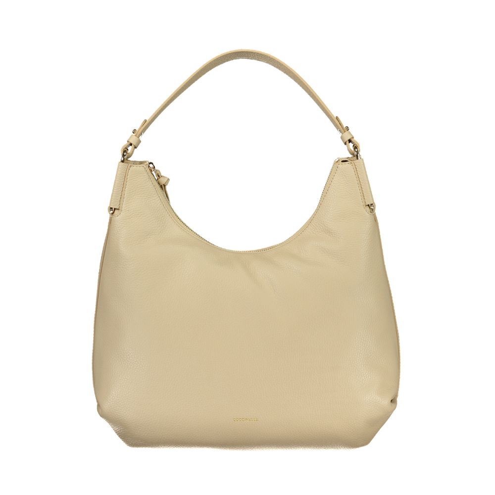 Coccinelle Beige Leather Women Handbag Coccinelle