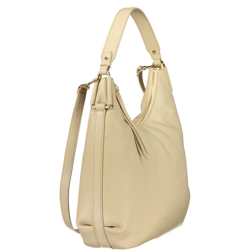 Coccinelle Beige Leather Women Handbag Coccinelle