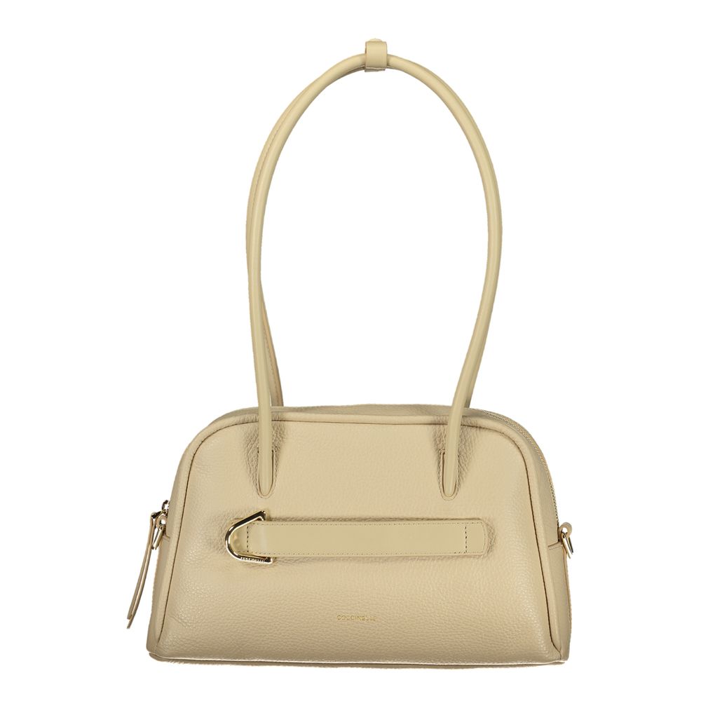 Coccinelle Beige Leather Women Handbag Coccinelle