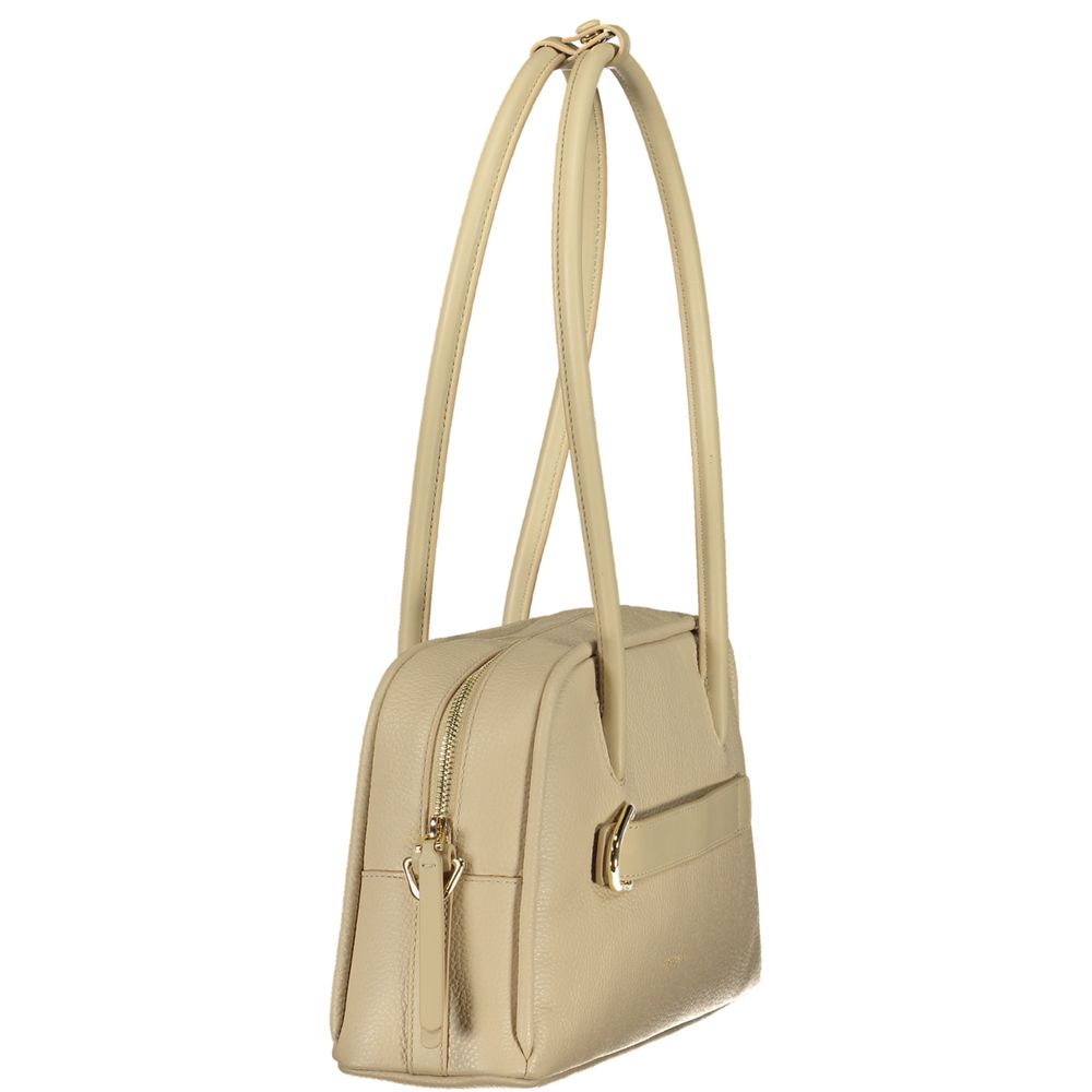 Coccinelle Beige Leather Women Handbag Coccinelle