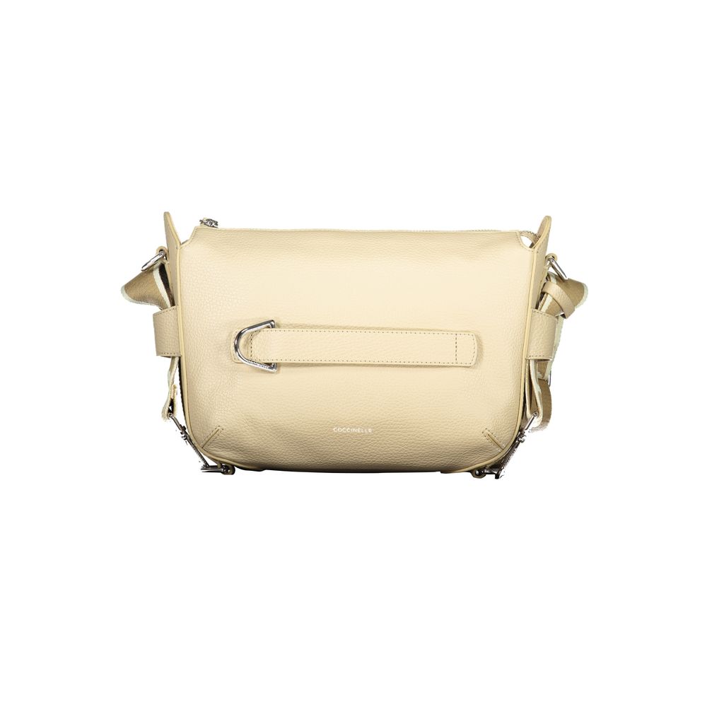 Coccinelle Beige Leather Womens Handbag Coccinelle