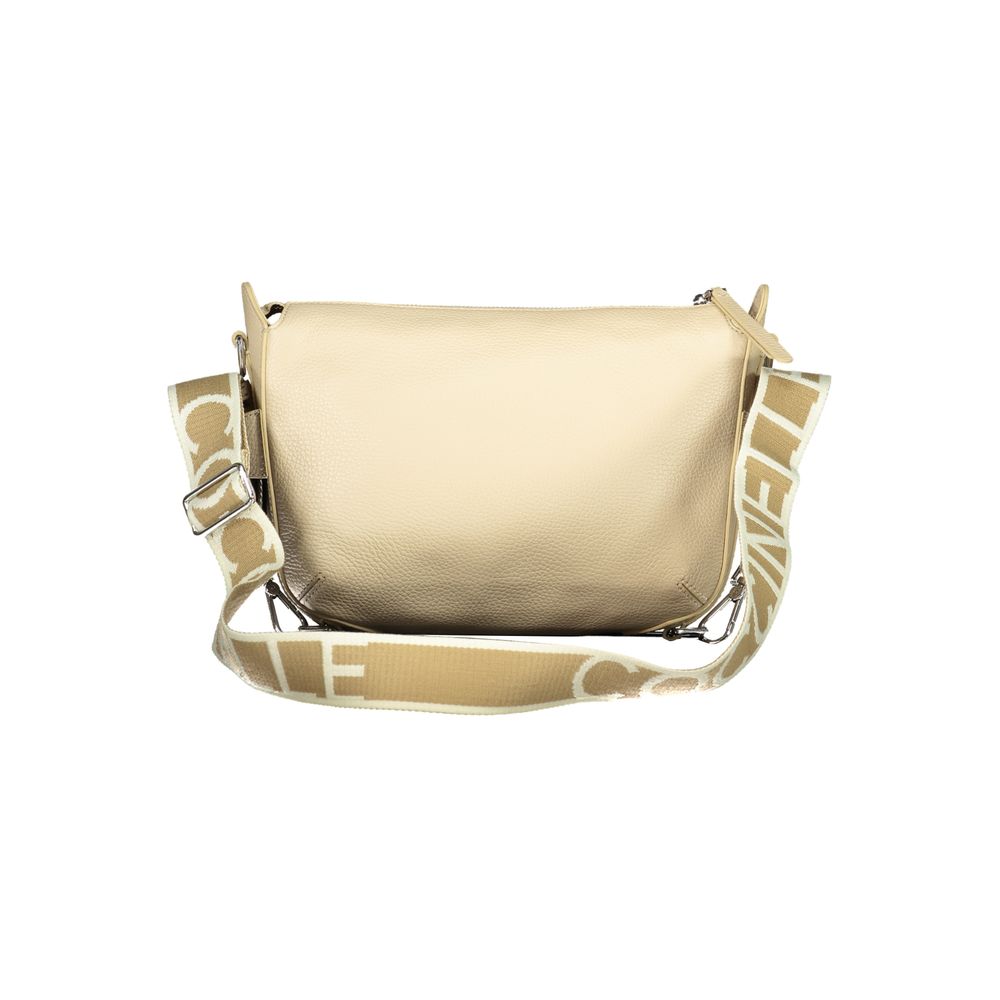 Coccinelle Beige Leather Womens Handbag Coccinelle