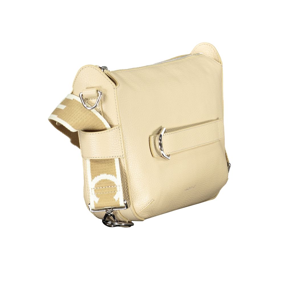 Coccinelle Beige Leather Womens Handbag Coccinelle