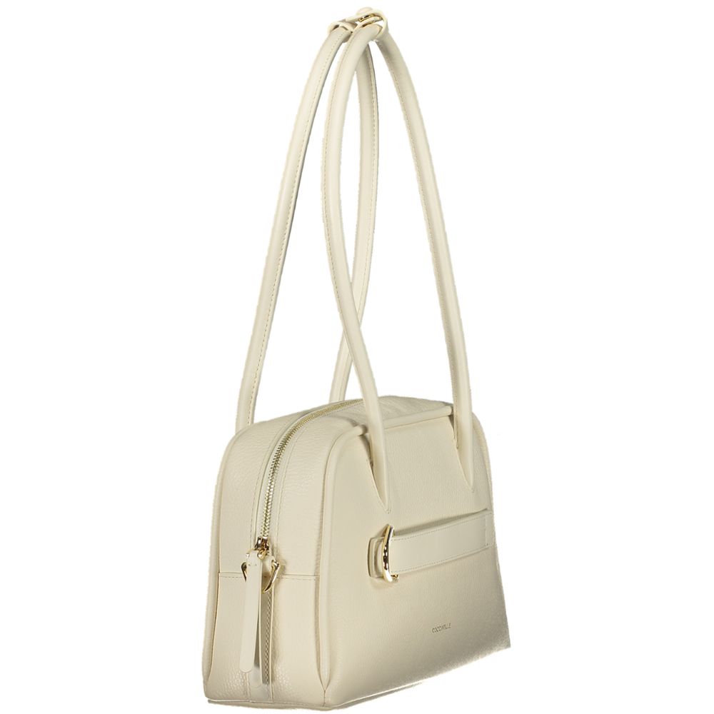 Coccinelle Bianco Pelle Women Handbag Coccinelle