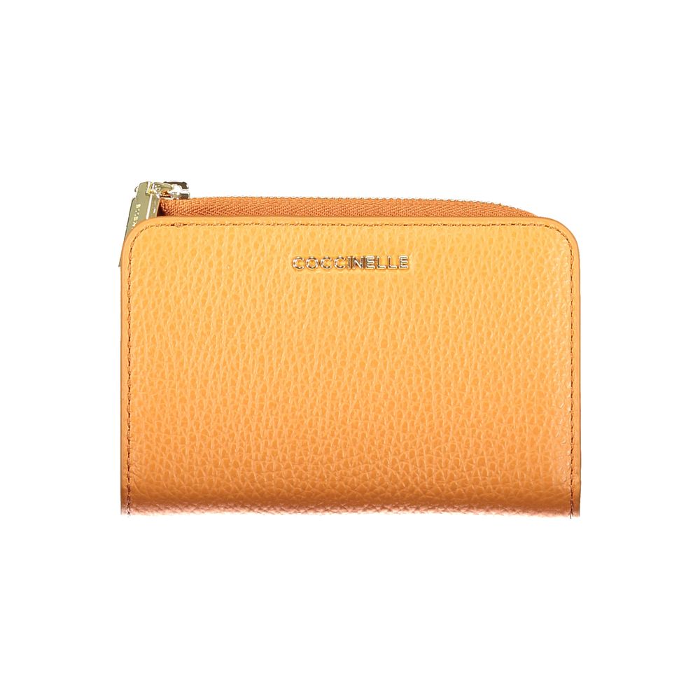 Coccinelle Arancione Leather Women Wallet Coccinelle