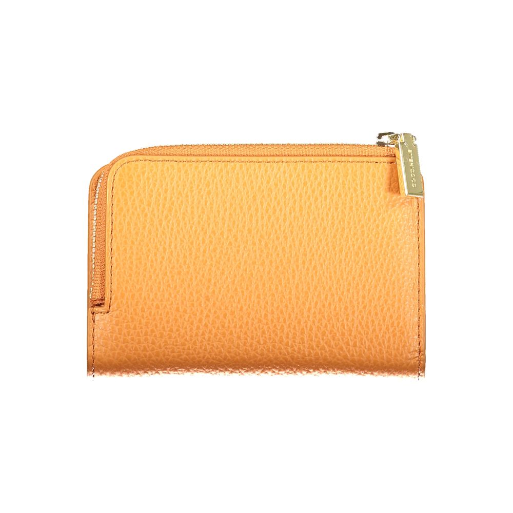 Coccinelle Arancione Leather Women Wallet Coccinelle