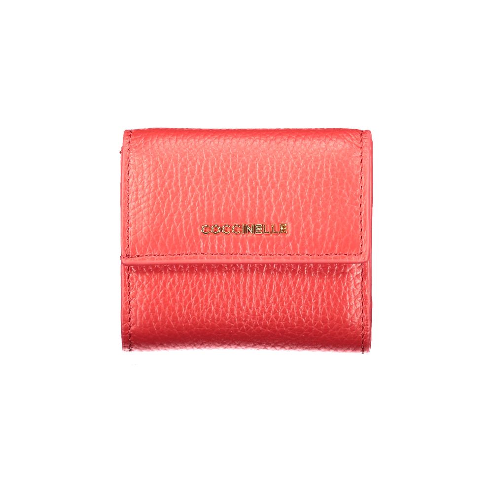 Coccinelle Rosso Leather Women Wallet Coccinelle