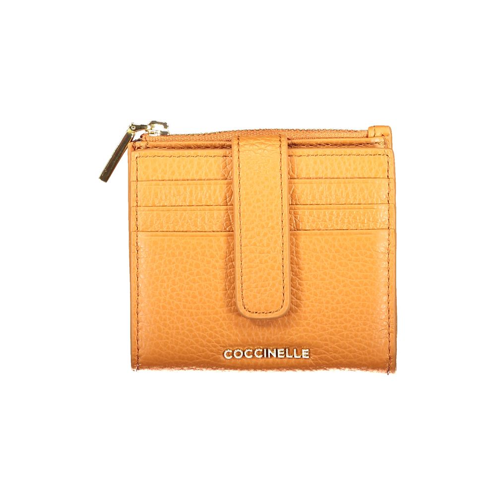 Coccinelle Arancione Leather Women Wallet Coccinelle