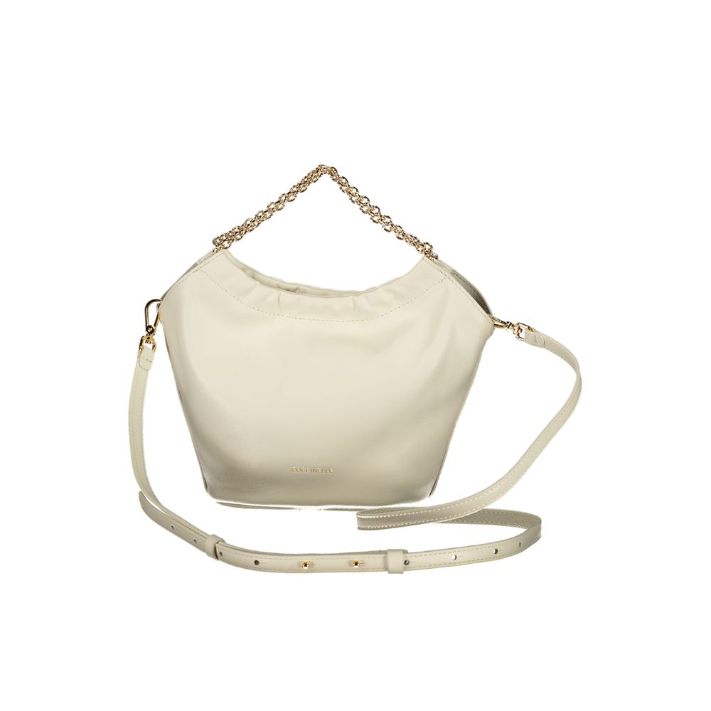 Coccinelle Bianco Leather Woman Handbag Coccinelle