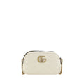 Gucci White Calf Leather Bos Taurus Shoulder Bag Gucci