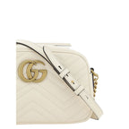 Gucci White Calf Leather Bos Taurus Shoulder Bag Gucci