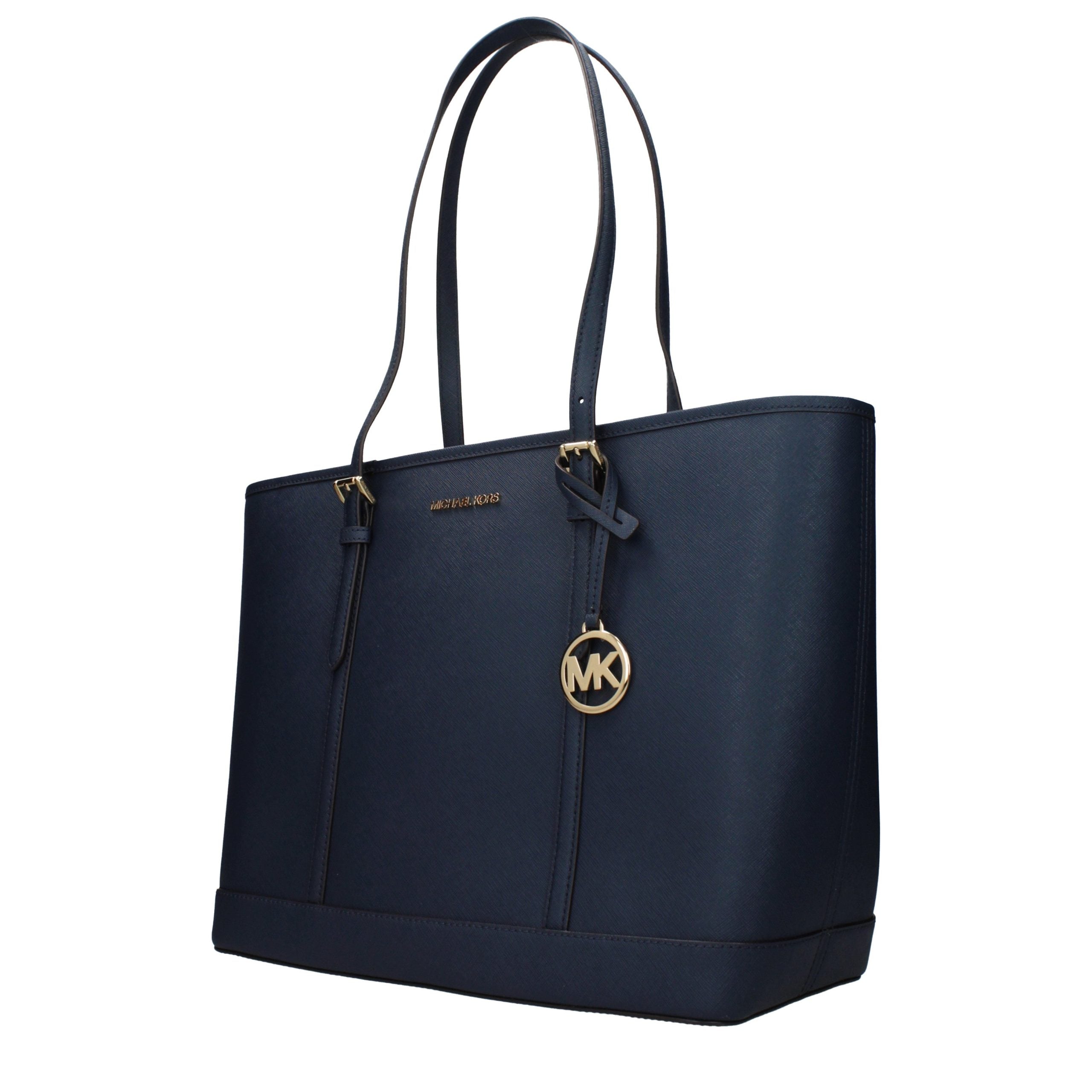 Michael Kors schoudertas in blauw leer Michael Kors