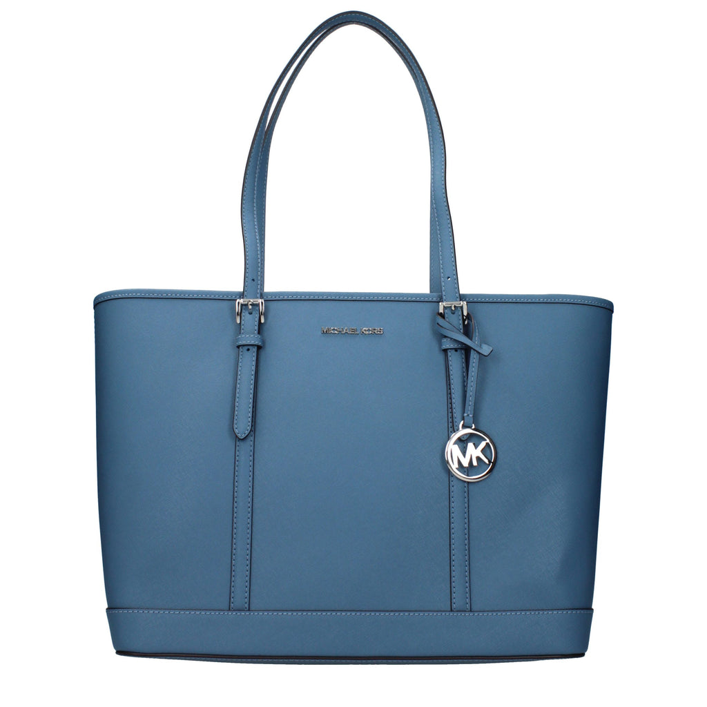 Michael Kors schoudertas in blauw leer Michael Kors