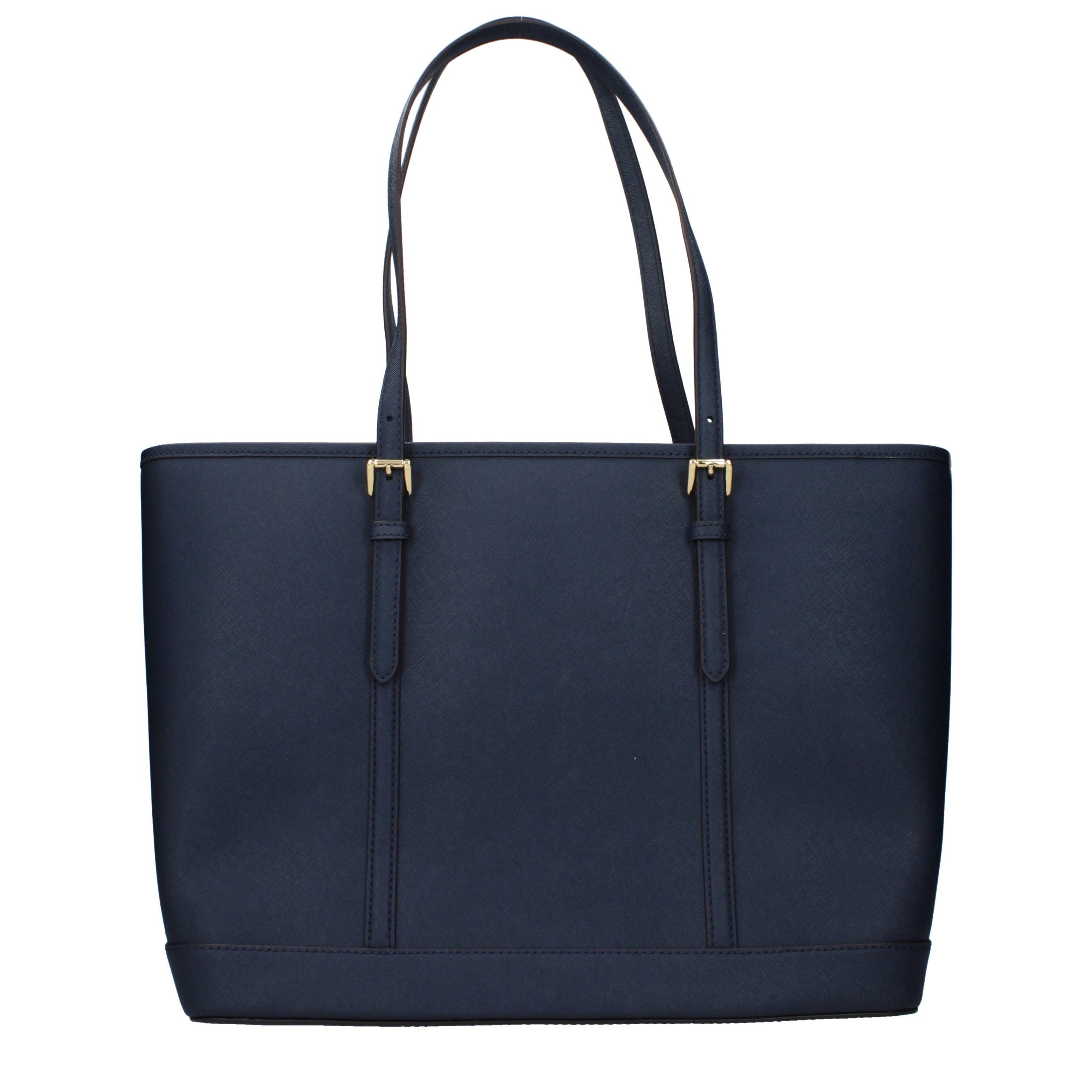 Michael Kors schoudertas in blauw leer Michael Kors