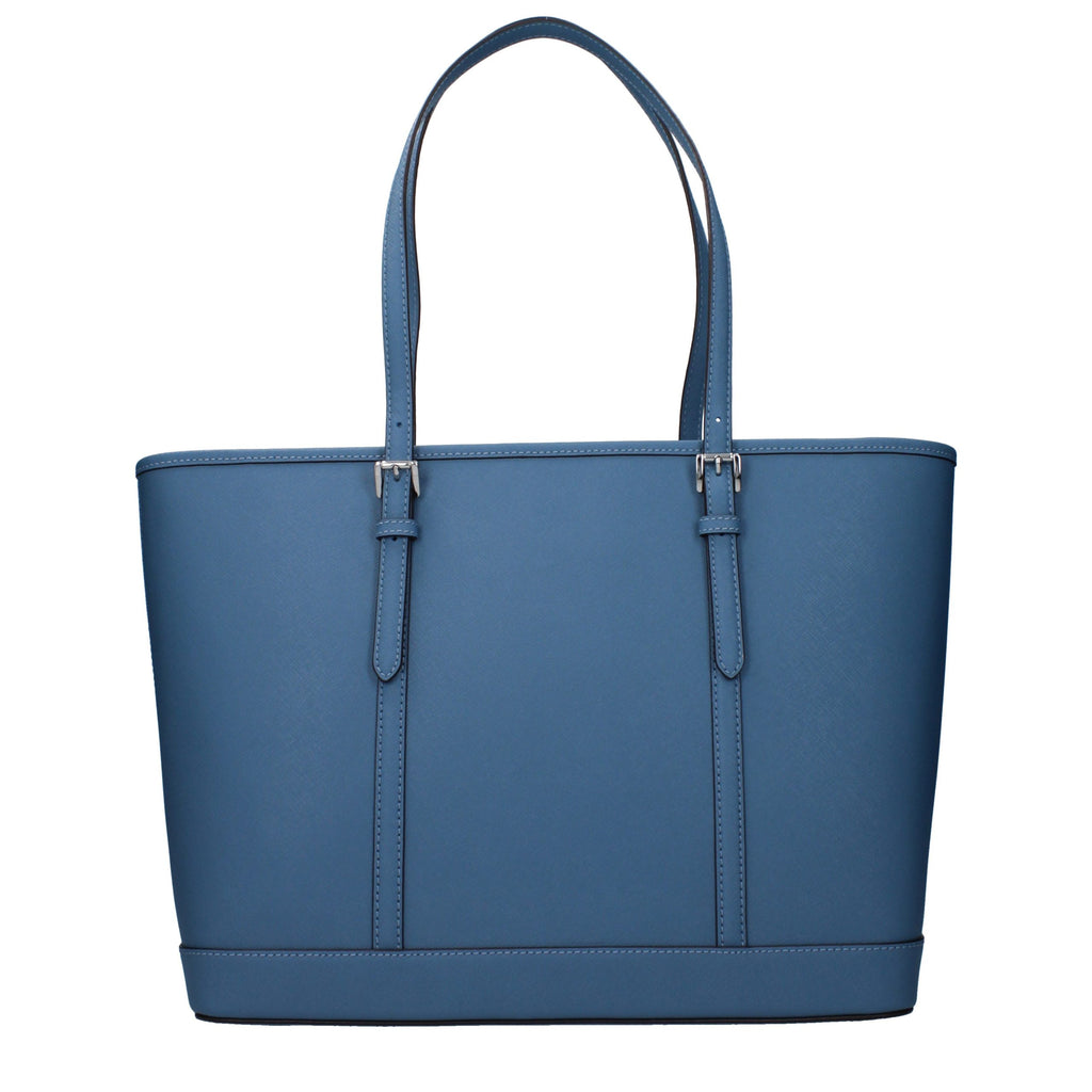Michael Kors schoudertas in blauw leer Michael Kors