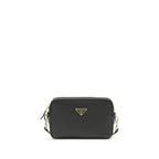 Prada Black Calf Leather Bos Taurus Shoulder Bag Prada