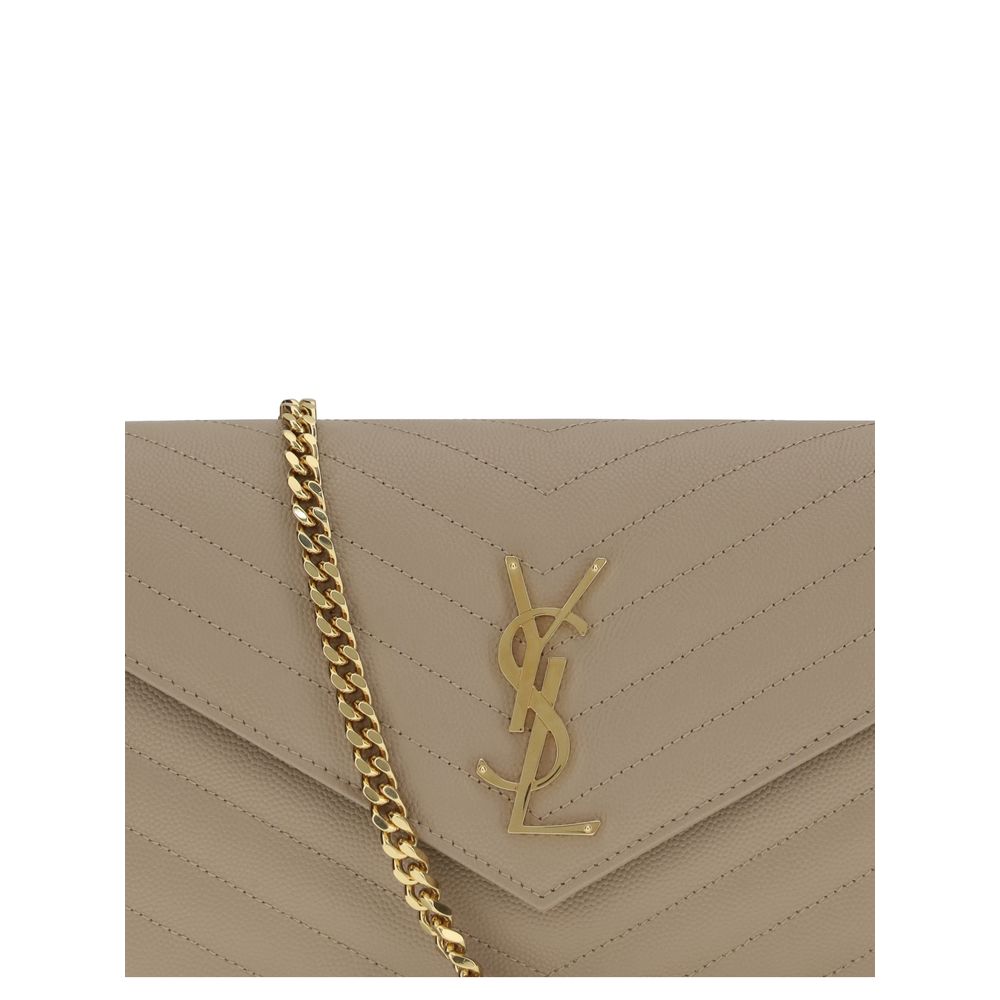 Saint Laurent Beige Calf Leather Bos Taurus Shoulder Bag Saint Laurent