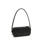 Miu Miu Black Calf Leather Bos Taurus Shoulder Bag Miu Miu