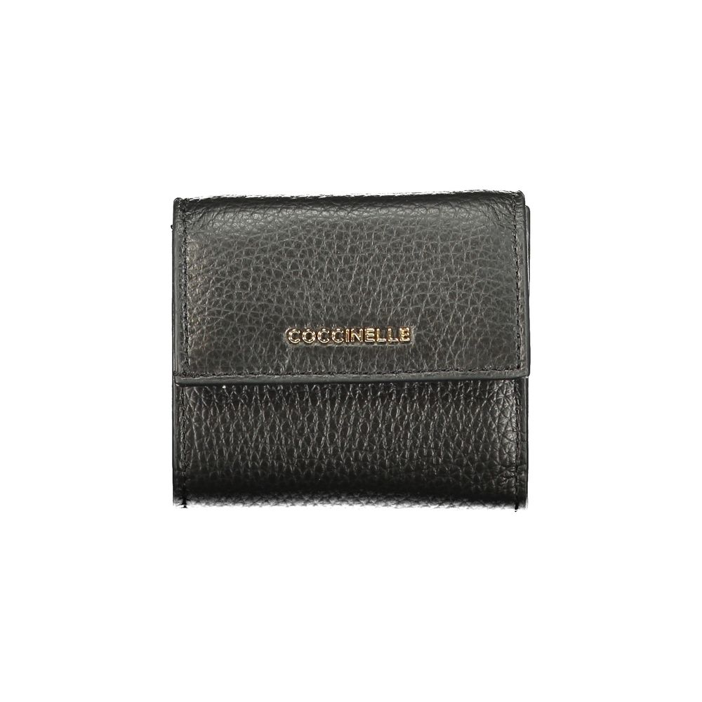 Coccinelle Black Leather Women Wallet Coccinelle