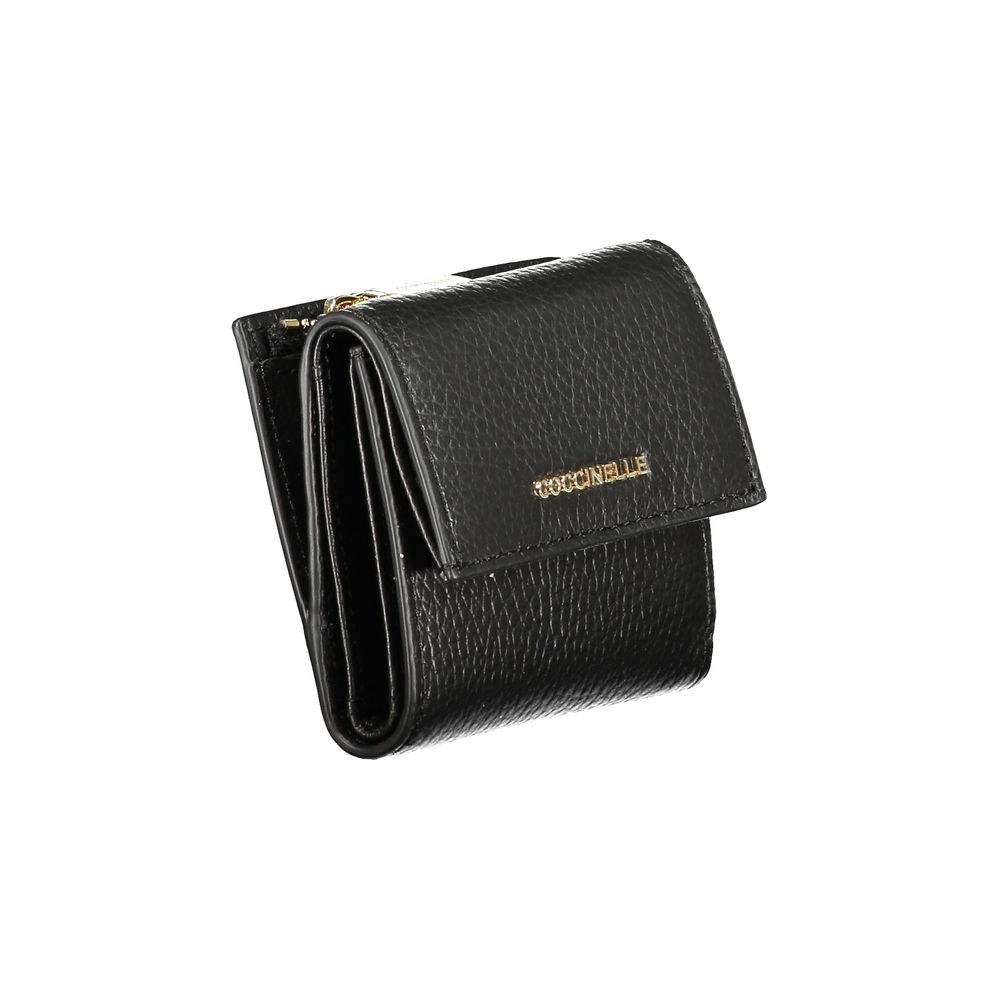 Coccinelle Black Leather Women Wallet Coccinelle