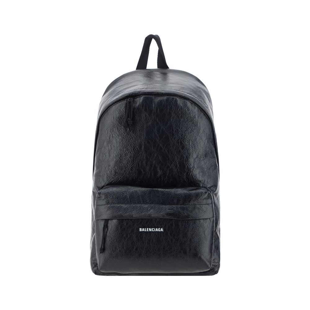 Balenciaga Black Calf Leather Bos Taurus Backpack Balenciaga