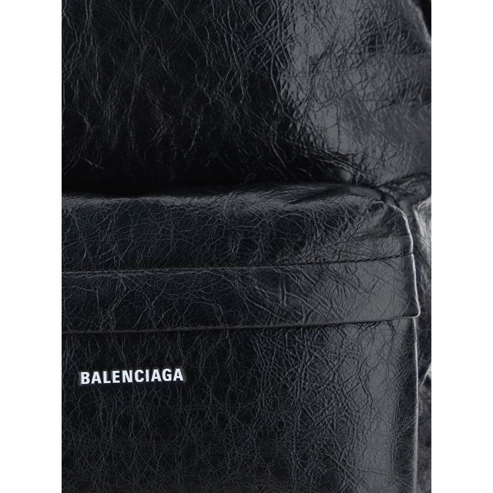Balenciaga Black Calf Leather Bos Taurus Backpack Balenciaga