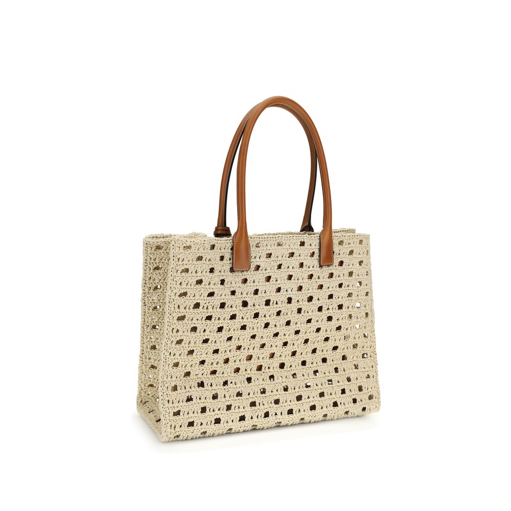 Versace Beige Cotton Handbag Versace