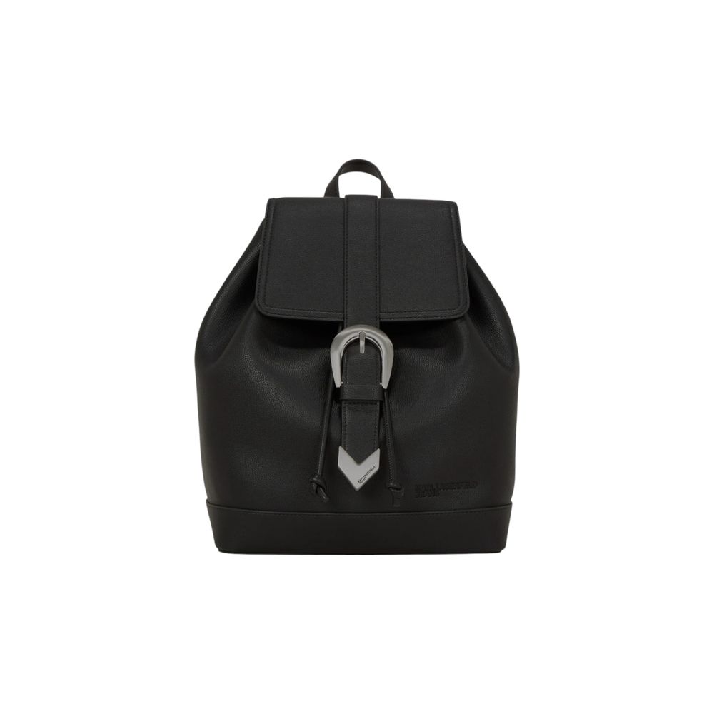 Karl Lagerfeld Black Polyethylene Backpack Karl Lagerfeld