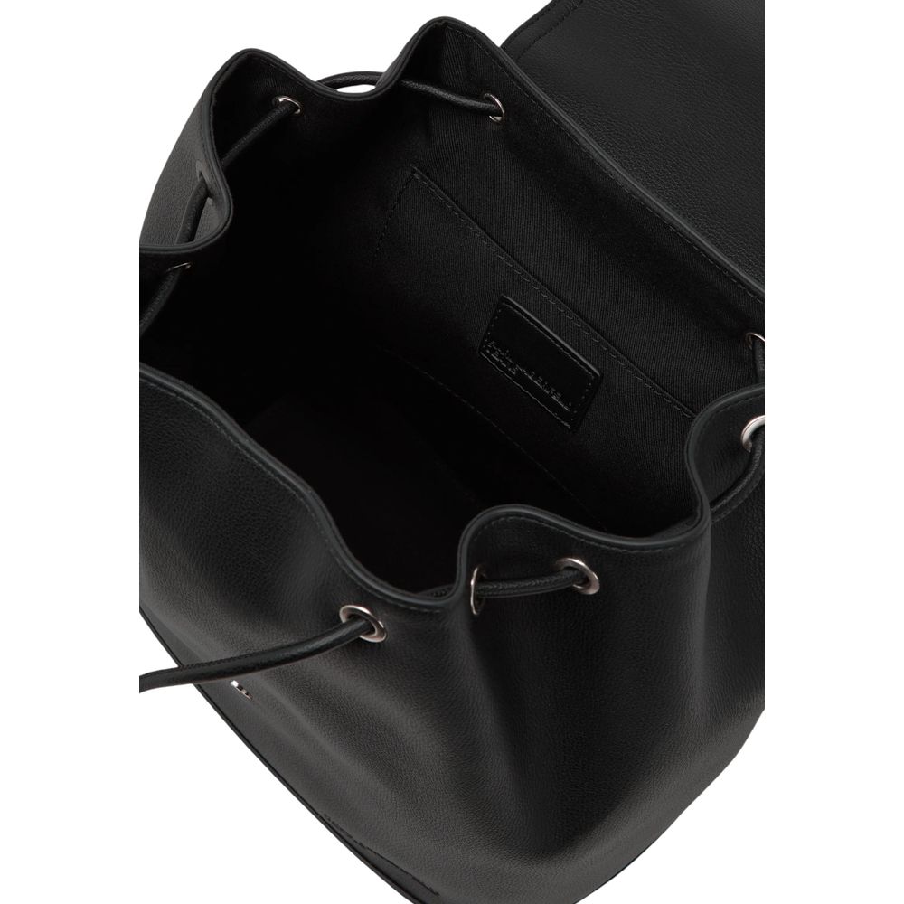 Karl Lagerfeld Black Polyethylene Backpack Karl Lagerfeld