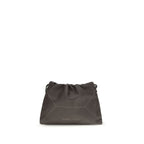 Brunello Cucinelli Brown Calf Leather Bos Taurus Shoulder Bag Brunello Cucinelli