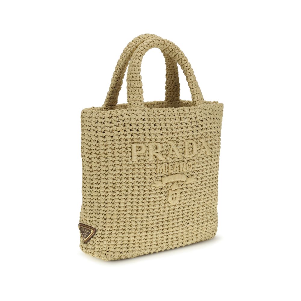 Prada Beige Viscose Handbag Prada