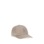 Brunello Cucinelli Beige Linen Cap (Baseball Hat) Brunello Cucinelli