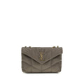 Saint Laurent Gray Lamb Ovis Aries Aries Shoulder Bag Saint Laurent