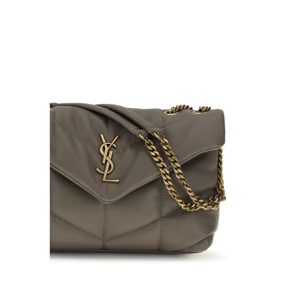 Saint Laurent Gray Lamb Ovis Aries Aries Shoulder Bag Saint Laurent