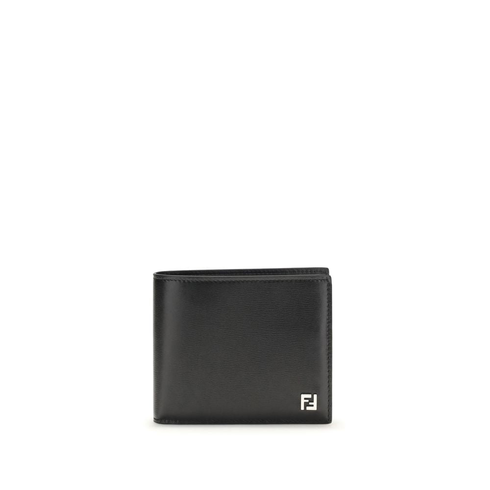 Fendi Black Calf Leather Bos Taurus Wallet Fendi