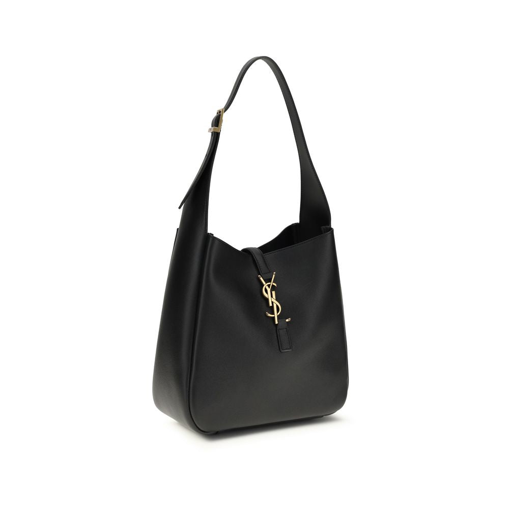 Saint Laurent Black Calf Leather Bos Taurus Shoulder Bag Saint Laurent