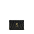 Saint Laurent Black Calf Leather Bos Taurus Wallet Saint Laurent