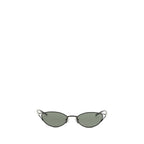 Alexander McQueen Black Metal Sunglasses Alexander McQueen