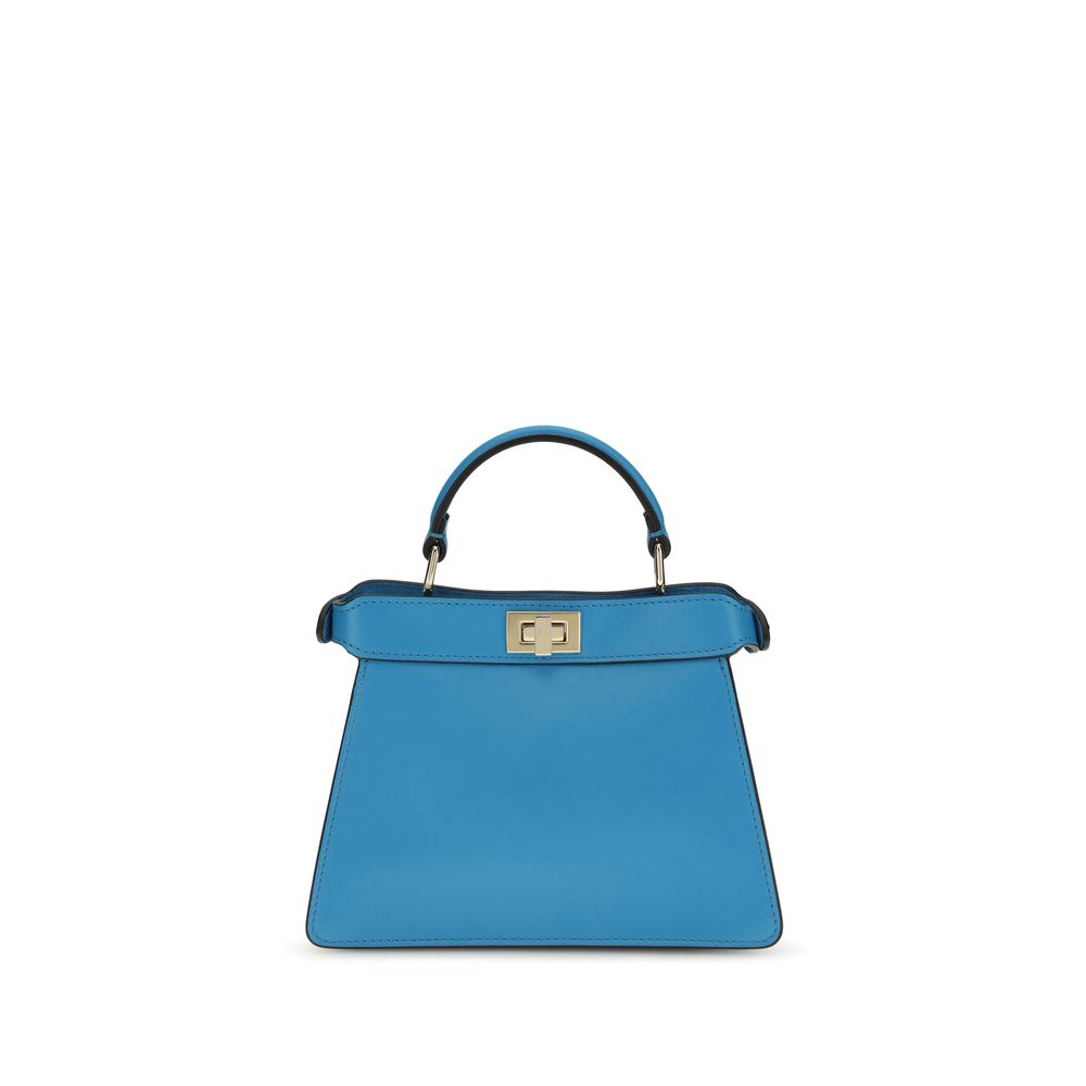 Fendi Peekaboo ISeeU Petite schoudertas in blauw Fendi