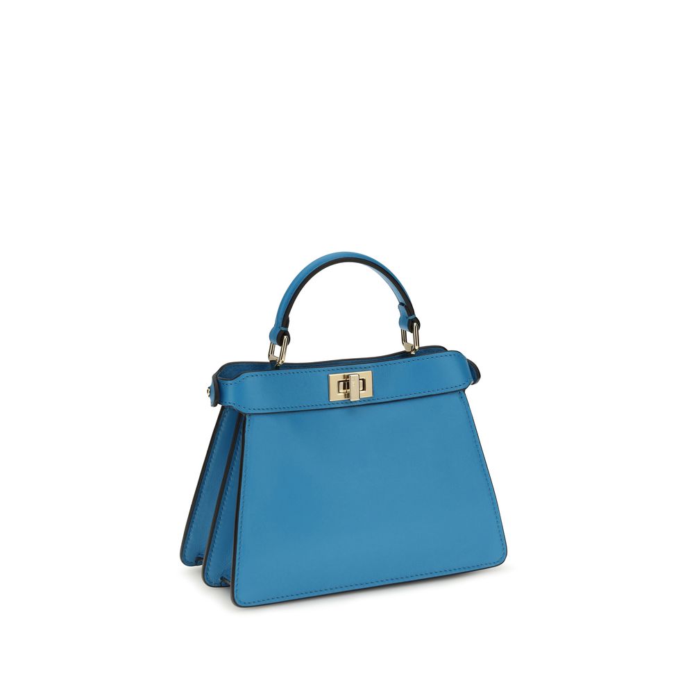 Fendi Peekaboo ISeeU Petite schoudertas in blauw Fendi