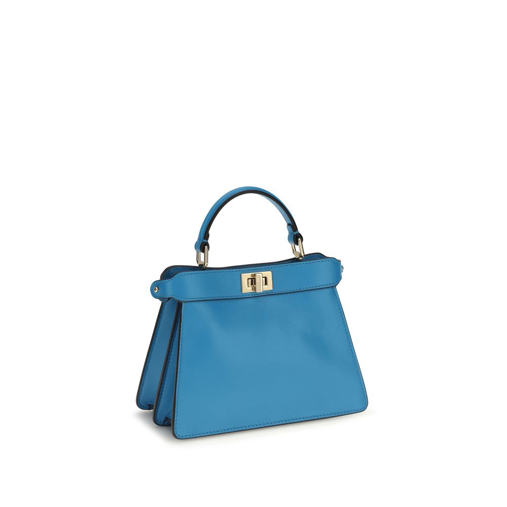 Fendi Peekaboo ISeeU Petite schoudertas in blauw Fendi