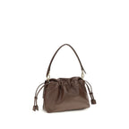 Fendi Brown Calf Leather Bos Taurus Shoulder Bag Fendi