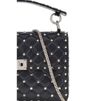 Valentino Garavani Black Lamb Ovis Aries Aries Shoulder Bag Valentino Garavani