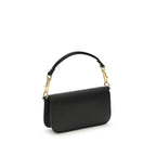 Valentino Garavani Black Calf Leather Bos Taurus Shoulder Bag Valentino Garavani